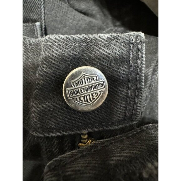 Harley Davidson Jeans Mens 42 X 30 Black Regular Relaxed Fit Actual Waist 40” - Picture 3 of 7